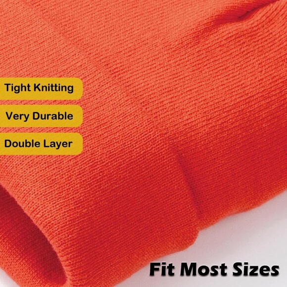 Men's 3-pack Red Beige Green Spring Summer Autumn Winter Slouchy Beanies Hats - Picture 3 of 8